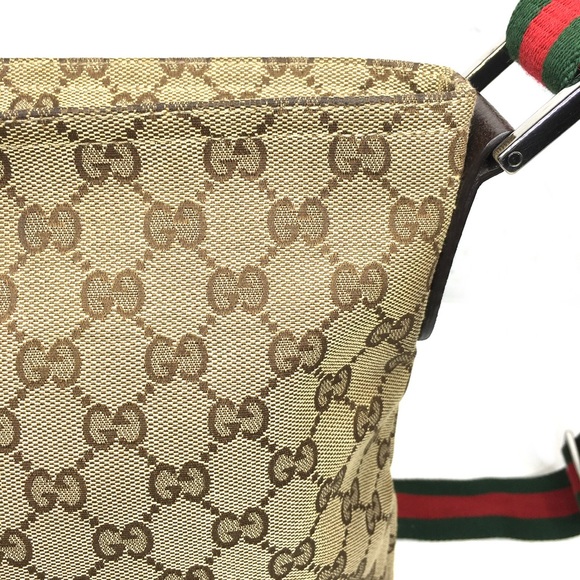 Authentic Gucci brown monogram canvas shoulder bag - Picture 14 of 16